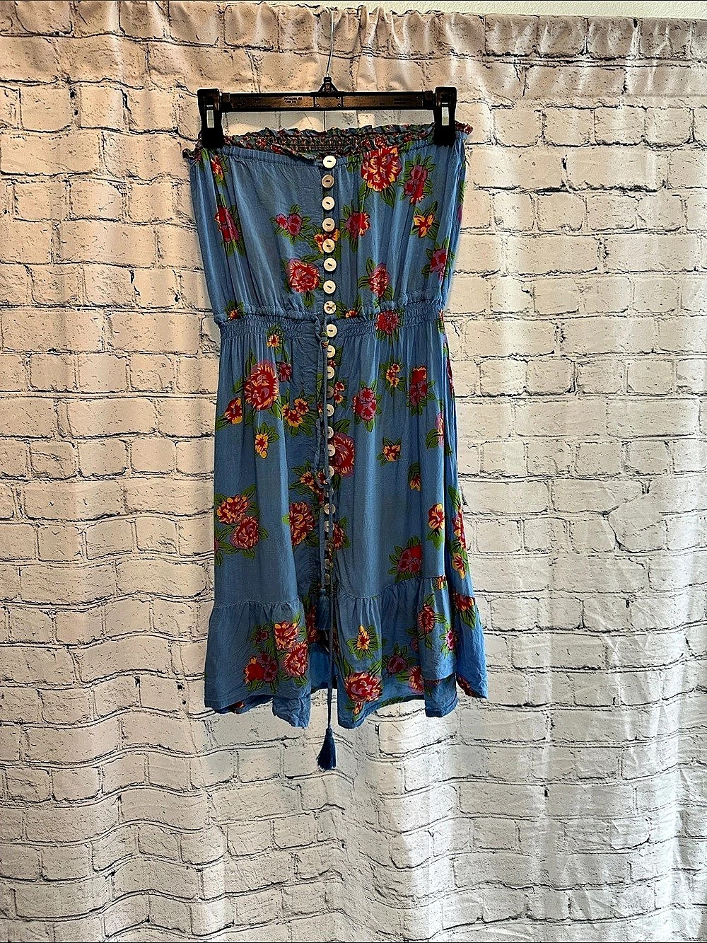 Tiare Hawaii Ryden Mini Dress Vintage Hawaiian Blue o/s